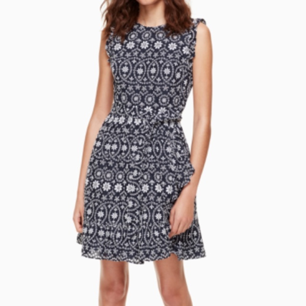 Kate Spade Eyelet Wrap Dress